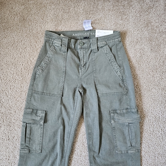 American Eagle AE Stretch Cargo Straight Pant 000S - Picture 3 of 8
